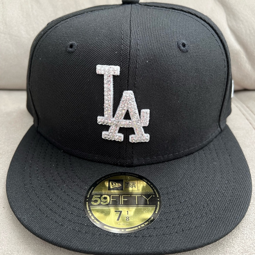 Hat Bling Bling 💎 LA Dodgers Black Hat